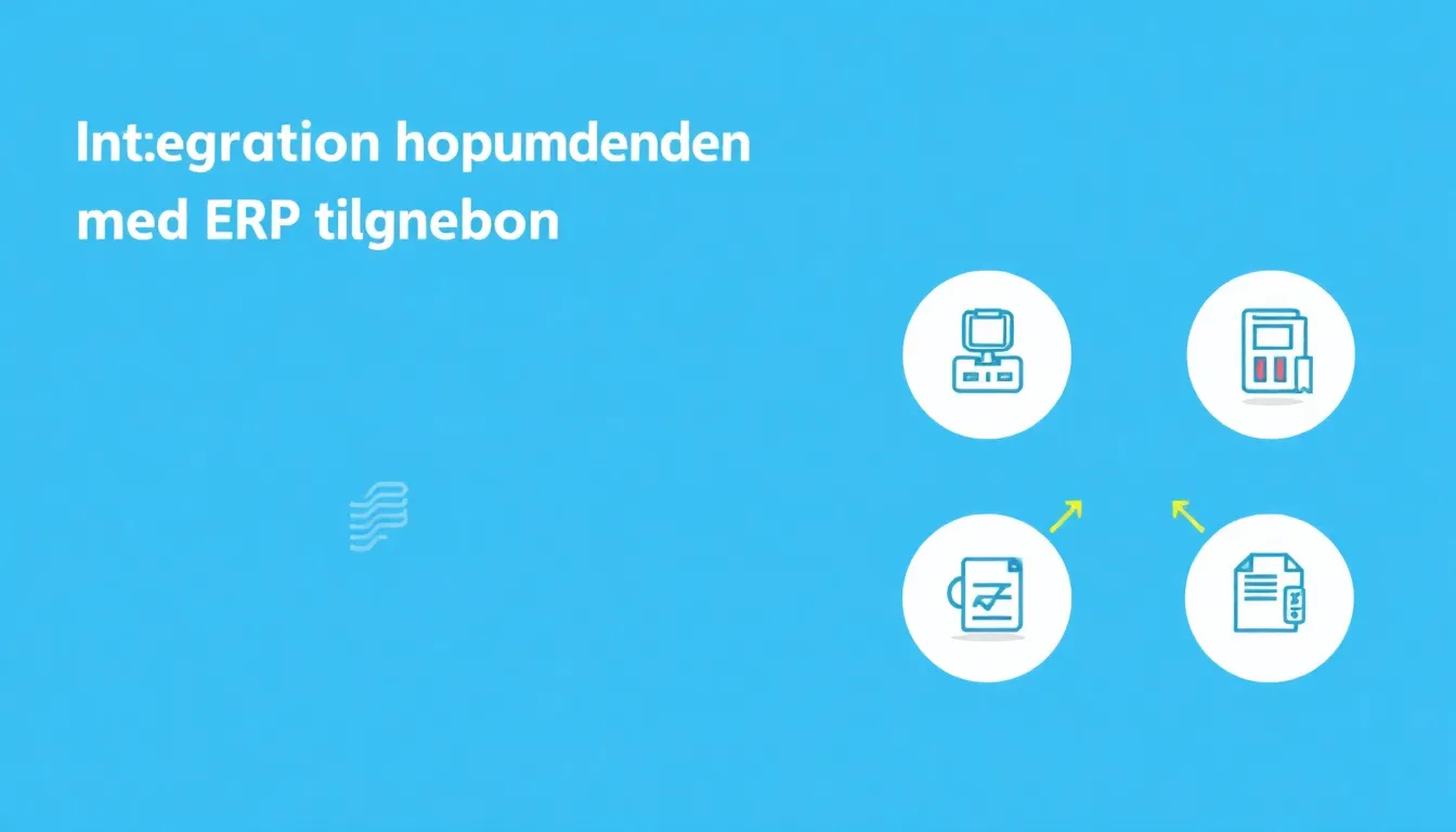 Ullustration af Integration af dokumenthåndtering i ERP
