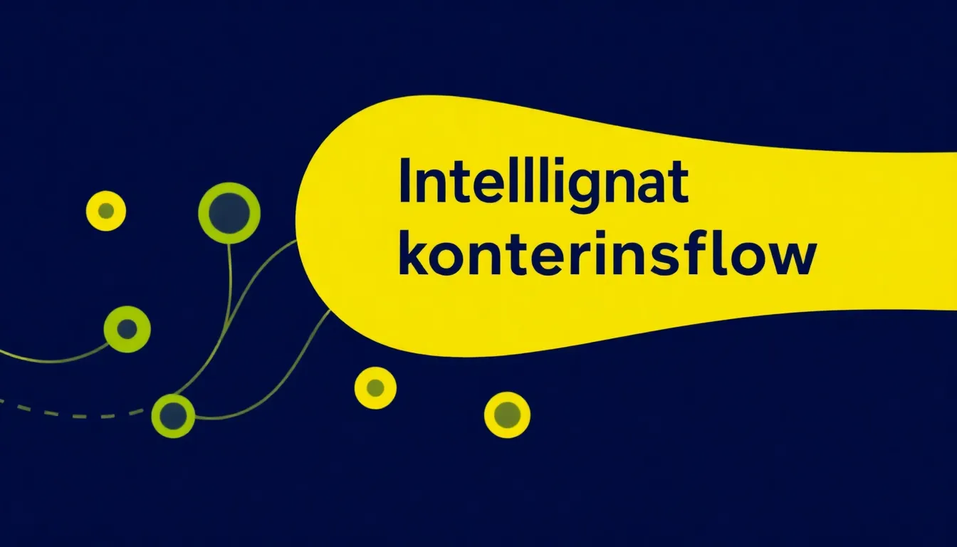 Ullustration af Intelligent konteringsflow