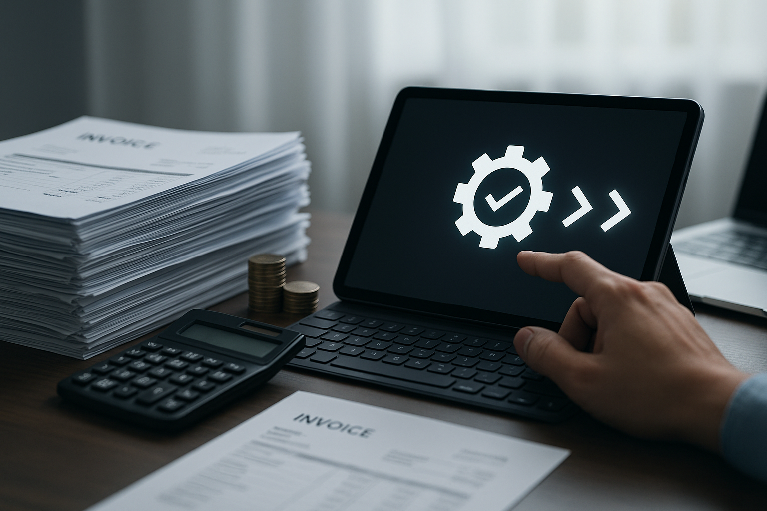 Ullustration af automatiseret workflow for bilag