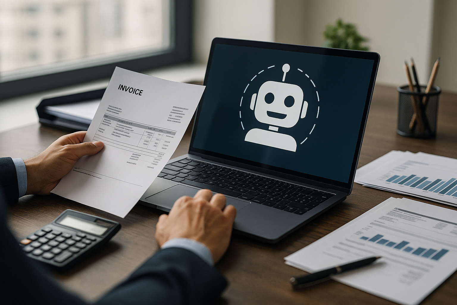 Ullustration af automatisering af fakturagodkendelse