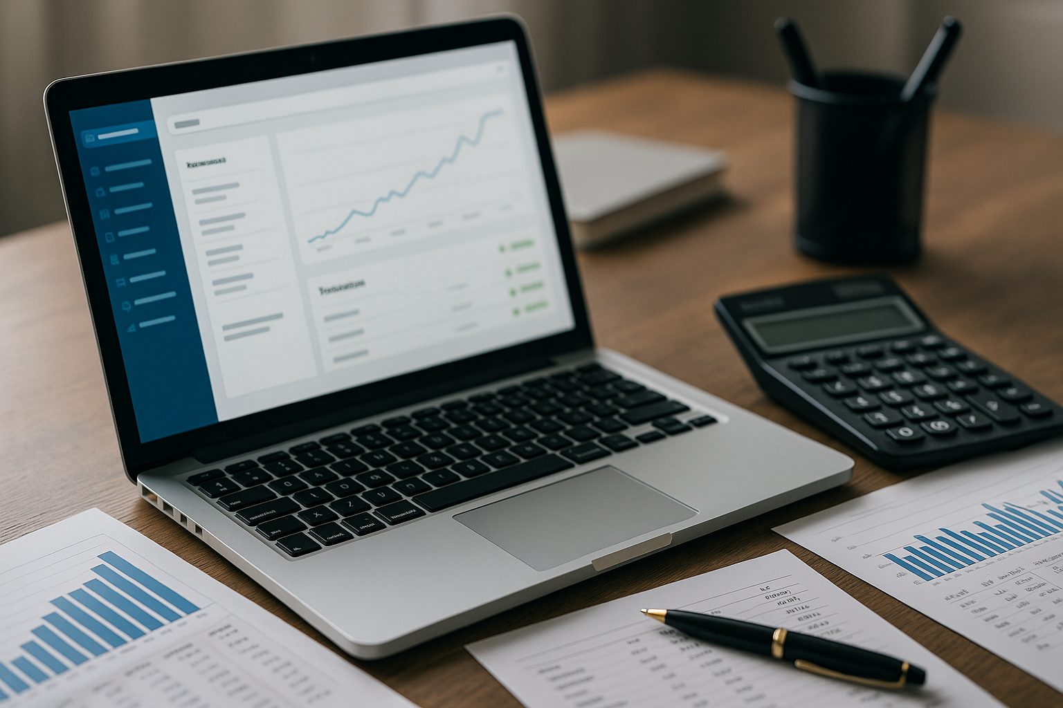 Ullustration af digitalt bogføringssystem