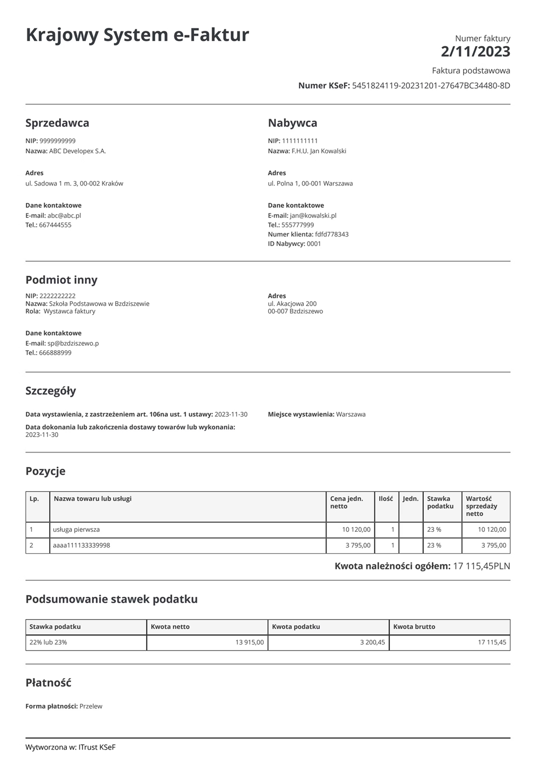 Invoices in Digiflow from KSeF